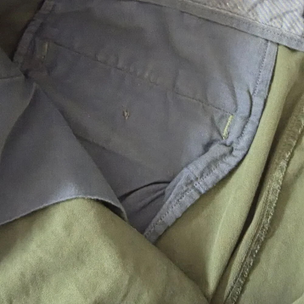 Banana Republic Emerson Short Men’s 36 Green Tropical Leaf Print Cotton Chino